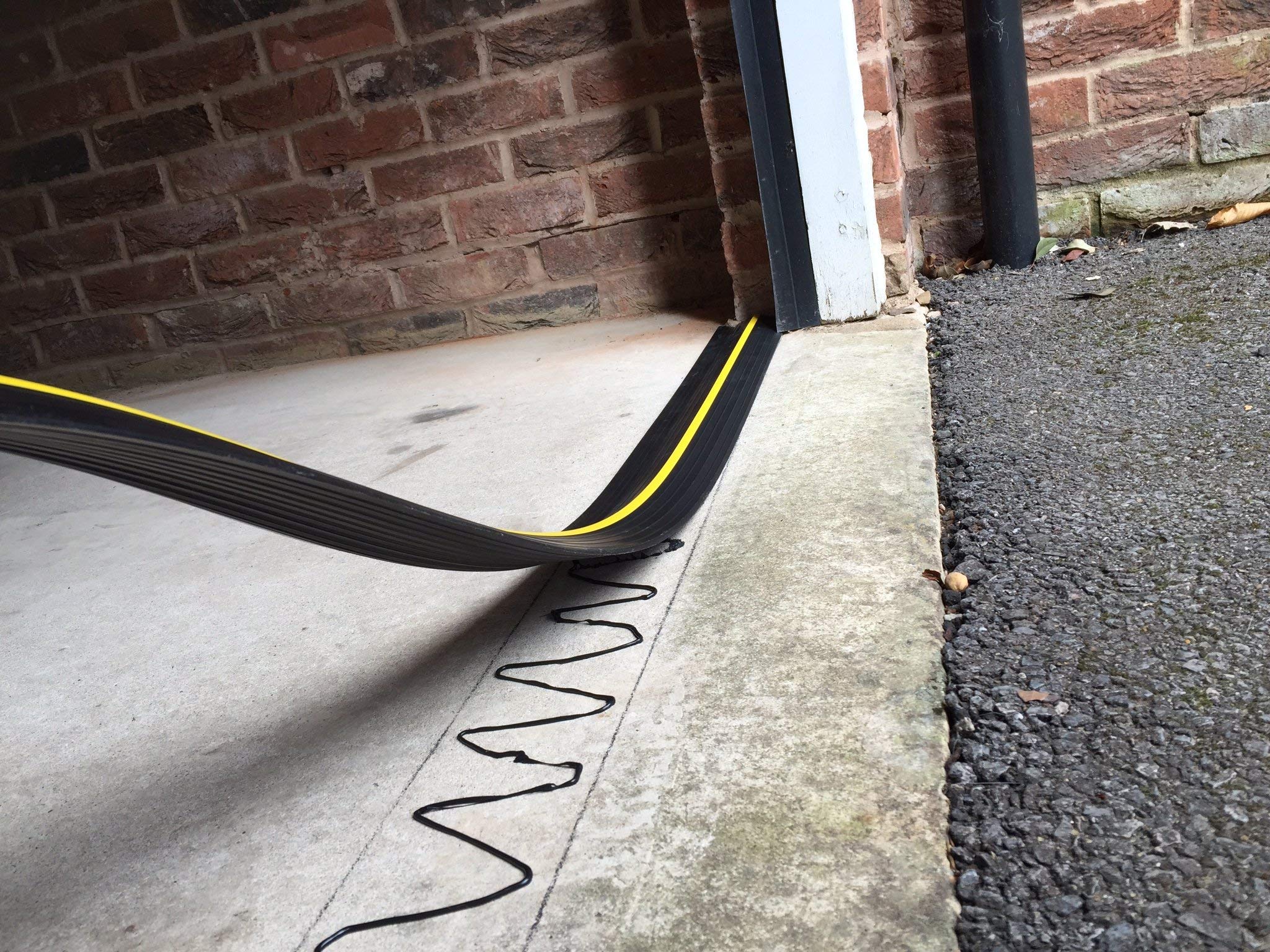 9.5 ft Weather Defender® Original Garage Door Threshold Seal Kit with Adhesive & Bottom Weather Stripping - 2.9m Heavy Duty Protection Against Drafts, Pests & Water for Home & Commercial Use
