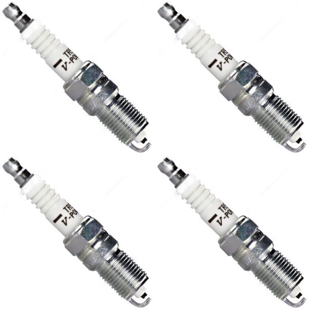 NGK V-Power Spark Plug TR6 4177 - Set of 4 for 2004-2005 Mazda 3 | High Performance Ignition | Perfect for City Driving & Highway Commutes