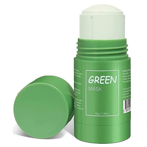 FITBYTE Professional Oil Control Anti-Acne Green Tea Face Mask Stick - Deep Cleansing & Blackhead Removal for Men & Women - Perfect for Oily Skin & Acne-Prone Skin Care Routine