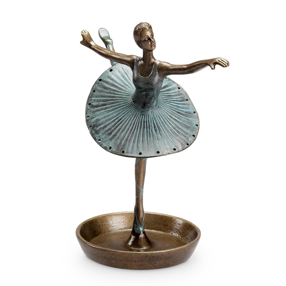 Ballerina Jewelry Holder for Necklaces & Rings - Elegant Jewelry Organizer for Dresser, Vanity & Travel | SPI Home