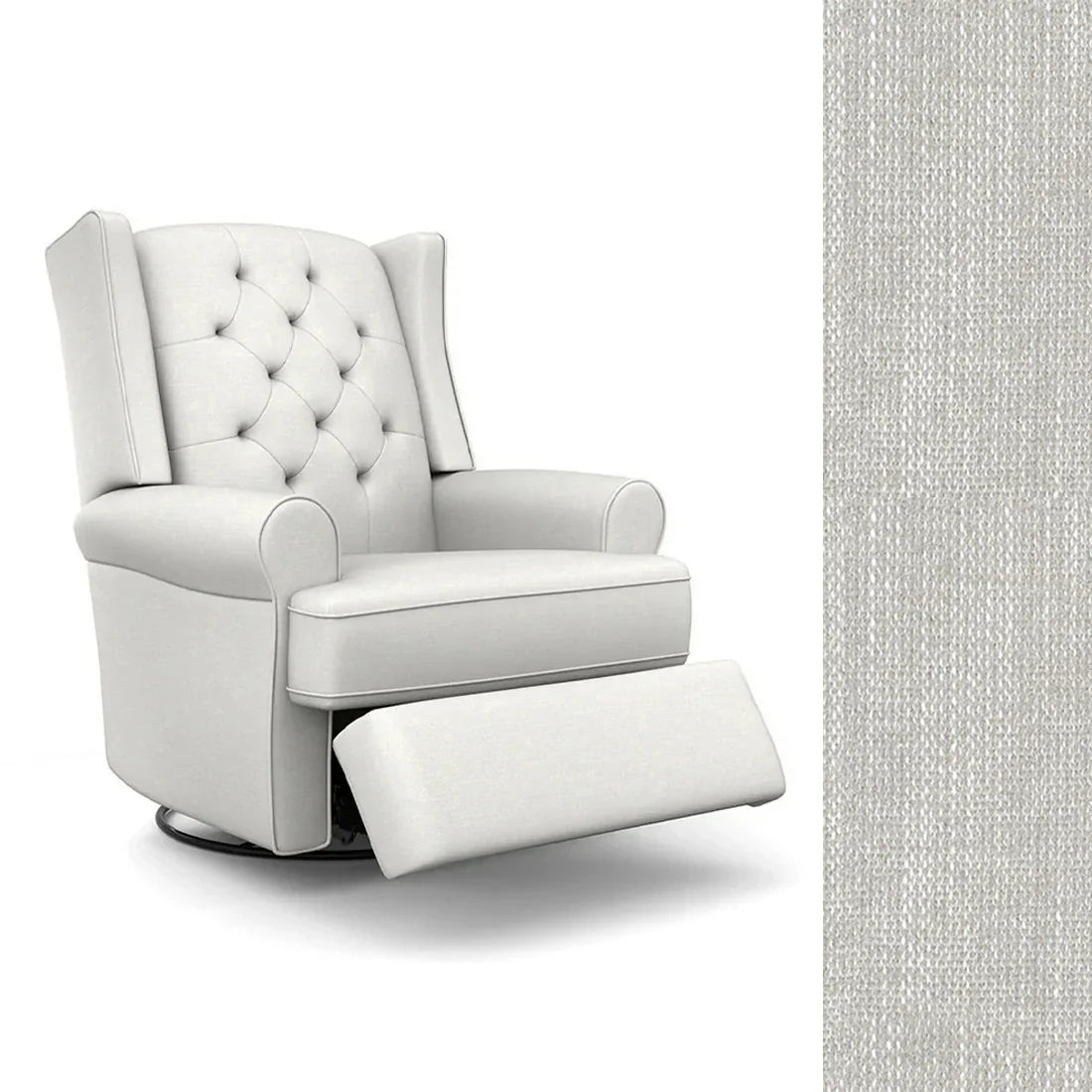 Best Finley Swivel Glider Recliner Chair - Comfortable Modern Living Room Seating for Relaxing, Nursing & Reading