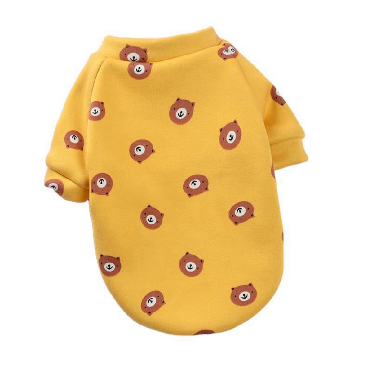 Stylish Cartoon Print Dog Sweatshirt - Warm Fleece Pullover Sweater for Dogs & Puppies | Cozy Cotton Pet Outfit for Winter Walks & Outdoor Adventures