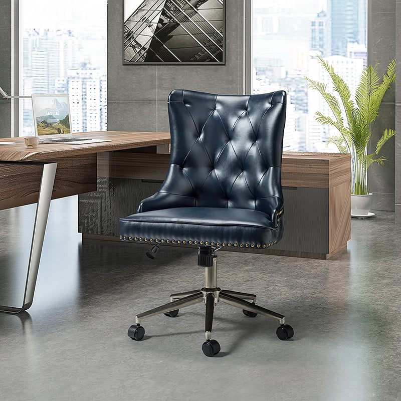 Euander Vegan Leather Office Chair - Ergonomic Desk Chair for Home & Work - Comfortable & Durable for Long Hours Sitting