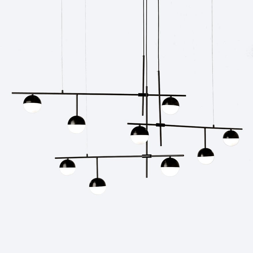 GORGON 200 Modern Pendant Light - Industrial Style Hanging Fixture for Kitchen Island, Dining Room, and Living Room Decor