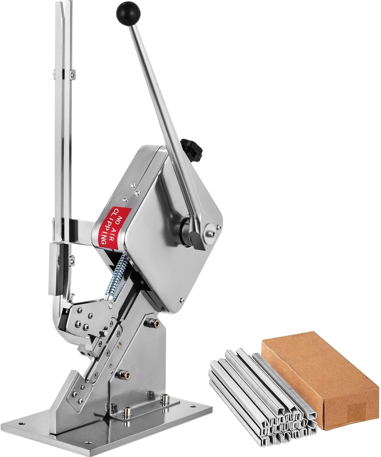 VEVOR Manual U-Shape Sausage Clipper Machine - Food Grade Sausage Packing & Sealing Tool with 8000pcs Buckles (2 Boxes Included) - Perfect for Home Kitchen, Butcher Shop & Commercial Sausage Production