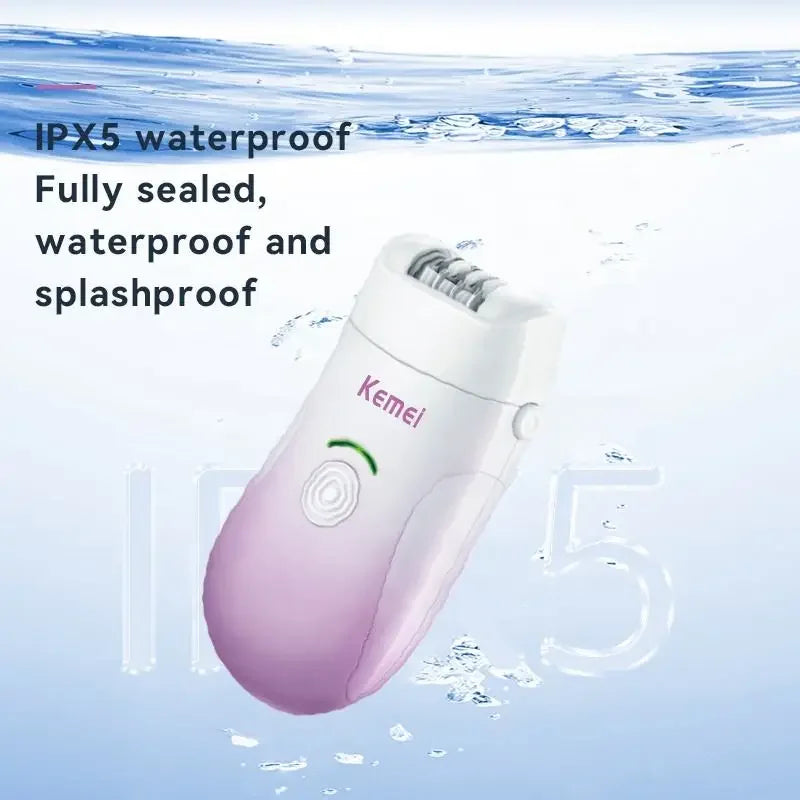 SilkySmooth Epilator Pro - Painless Hair Removal for Women & Men, Rechargeable Cordless Epilator with 5 Attachments for Face, Body, Bikini & Underarms - Perfect for Travel & Home Use