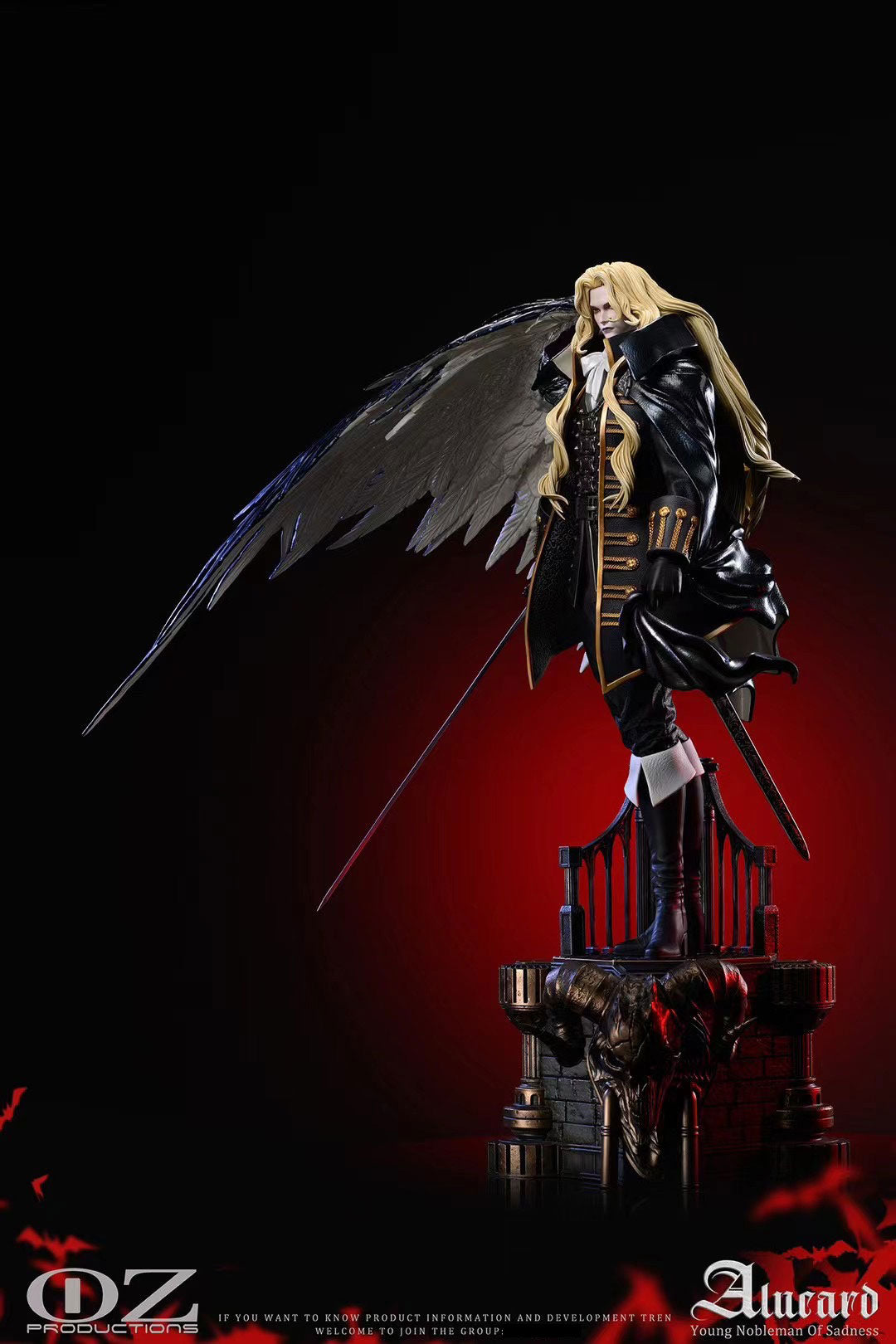 OZ Productions Alucard Cosplay Costume - Vampire Hunter Anime Outfit for Halloween & Comic Con | Perfect for Cosplay, Halloween Parties, and Anime Conventions
