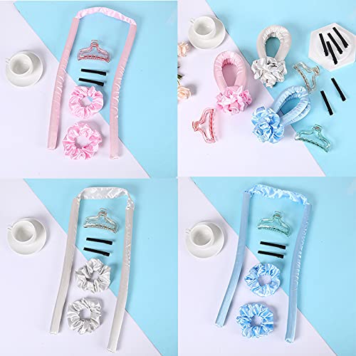 Heatless Curling Rod Headband for Overnight Curls - Pink Hair Styling Accessory for Women & Girls | Perfect for Home, Travel & Special Occasions