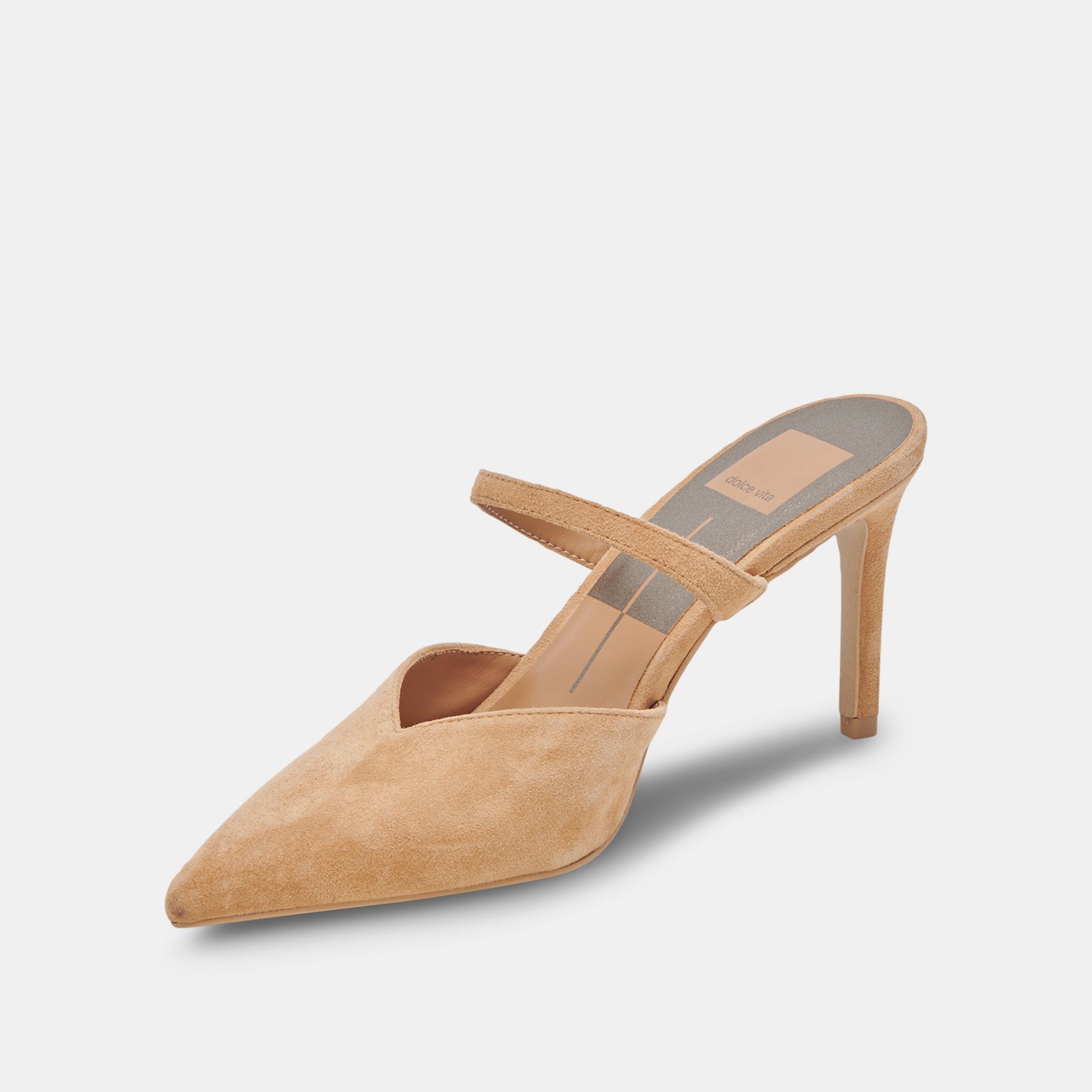 KANIKA Women's Tan Suede High Heels - Stylish & Comfortable Dress Shoes for Work, Party & Evening Out