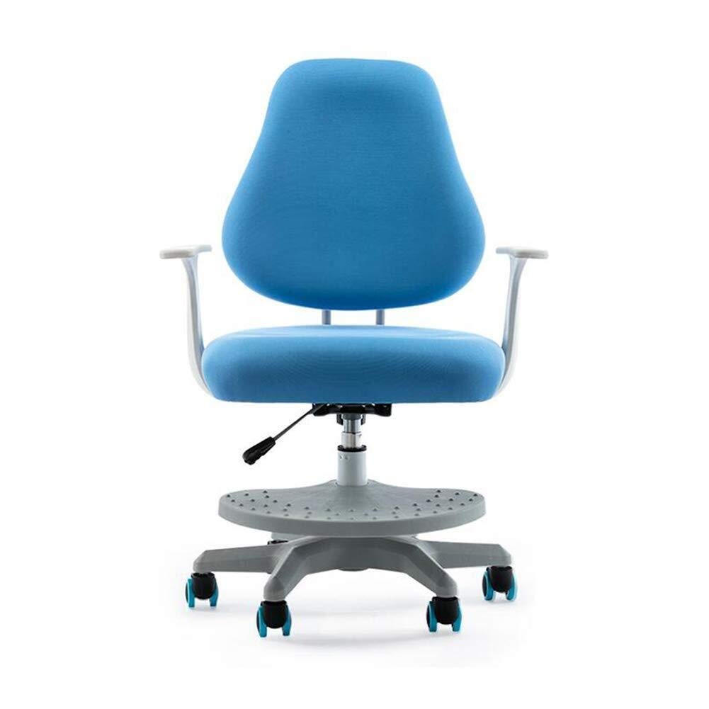 FMOGE Adjustable Office Desk Chair - Ergonomic Computer Chair with Armrests, Back Support for Kids & Adults - Blue Home & Office Study Chair for Work, Gaming, and Learning