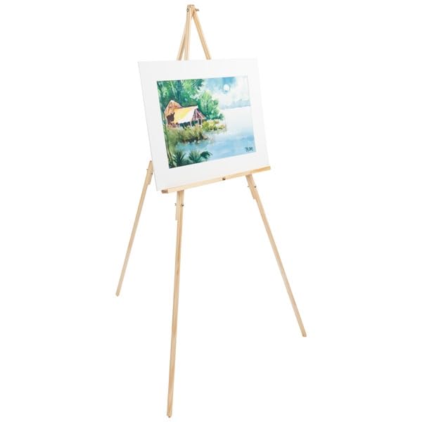 12-Pack Creative Mark Thrifty Wooden Tripod Easel Stands for Painting - Durable, Lightweight & Foldable Beech Wood Artist Easels - Perfect for Studio, Classroom & Outdoor Sketching