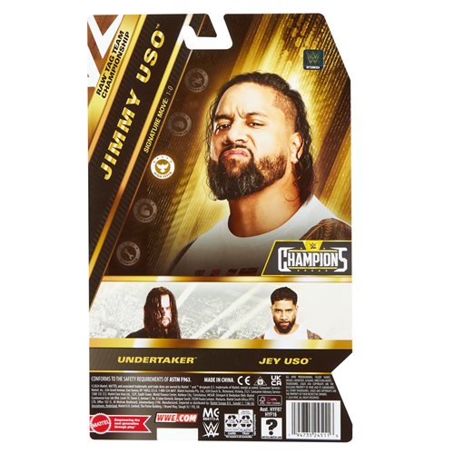 WWE Main Event Series Jimmy Uso Action Figure - Collectible Wrestling Toy for Kids & Adults, Perfect for Display, Play & WWE Fan Collections