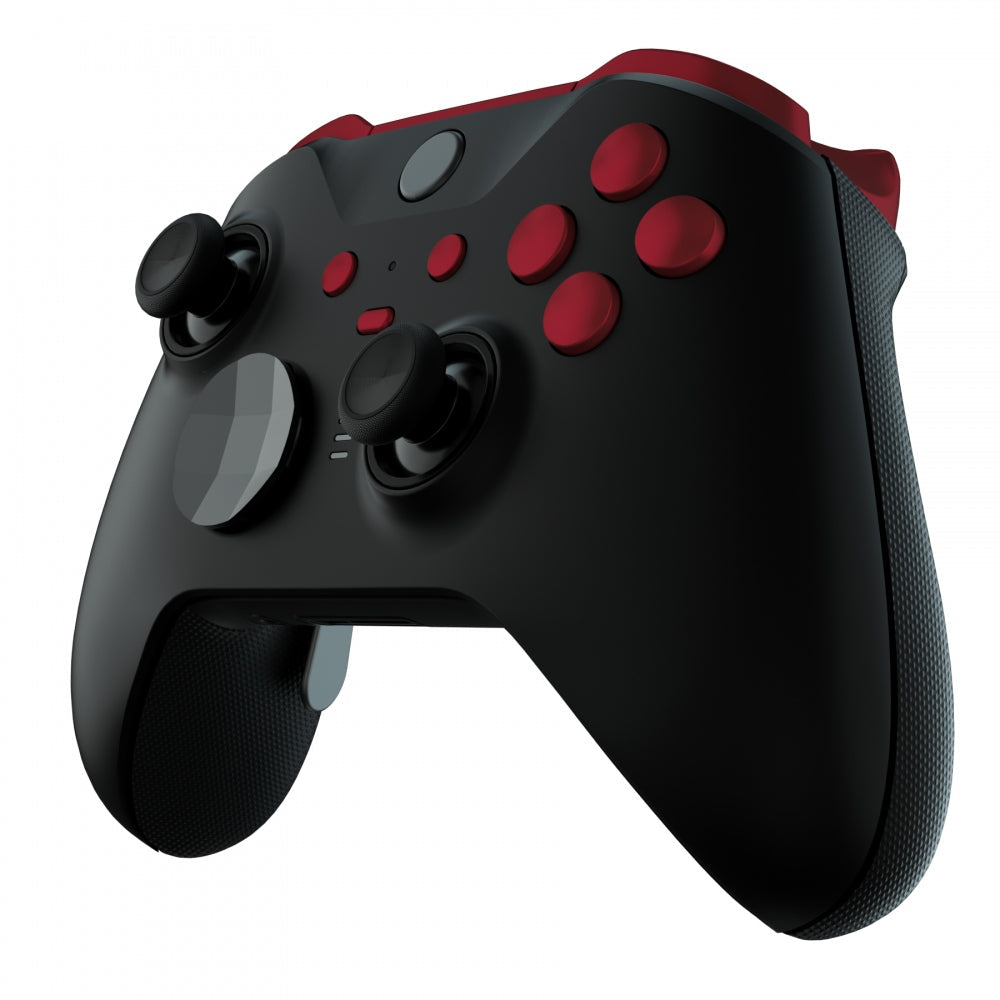 eXtremeRate Replacement Buttons Kit for Xbox One Elite Series 2 & Elite 2 Core Controller - Premium Custom Scarlet Red Gaming Buttons | Perfect for Competitive Gaming & Controller Customization