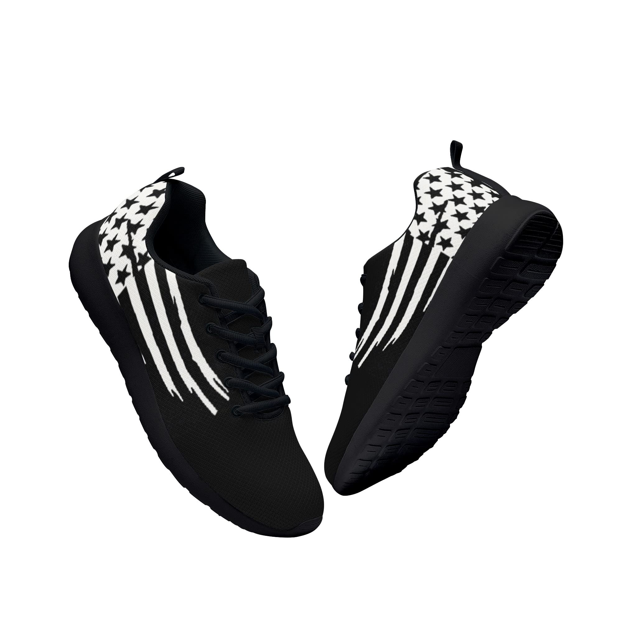 VITIPPCU American Flag Trump Running Shoes - Breathable Air Mesh Sneakers for Men & Women | Non-Slip Athletic Tennis Shoes for Sports & Outdoor Activities | Patriotic Walking & Gym Workout Shoes