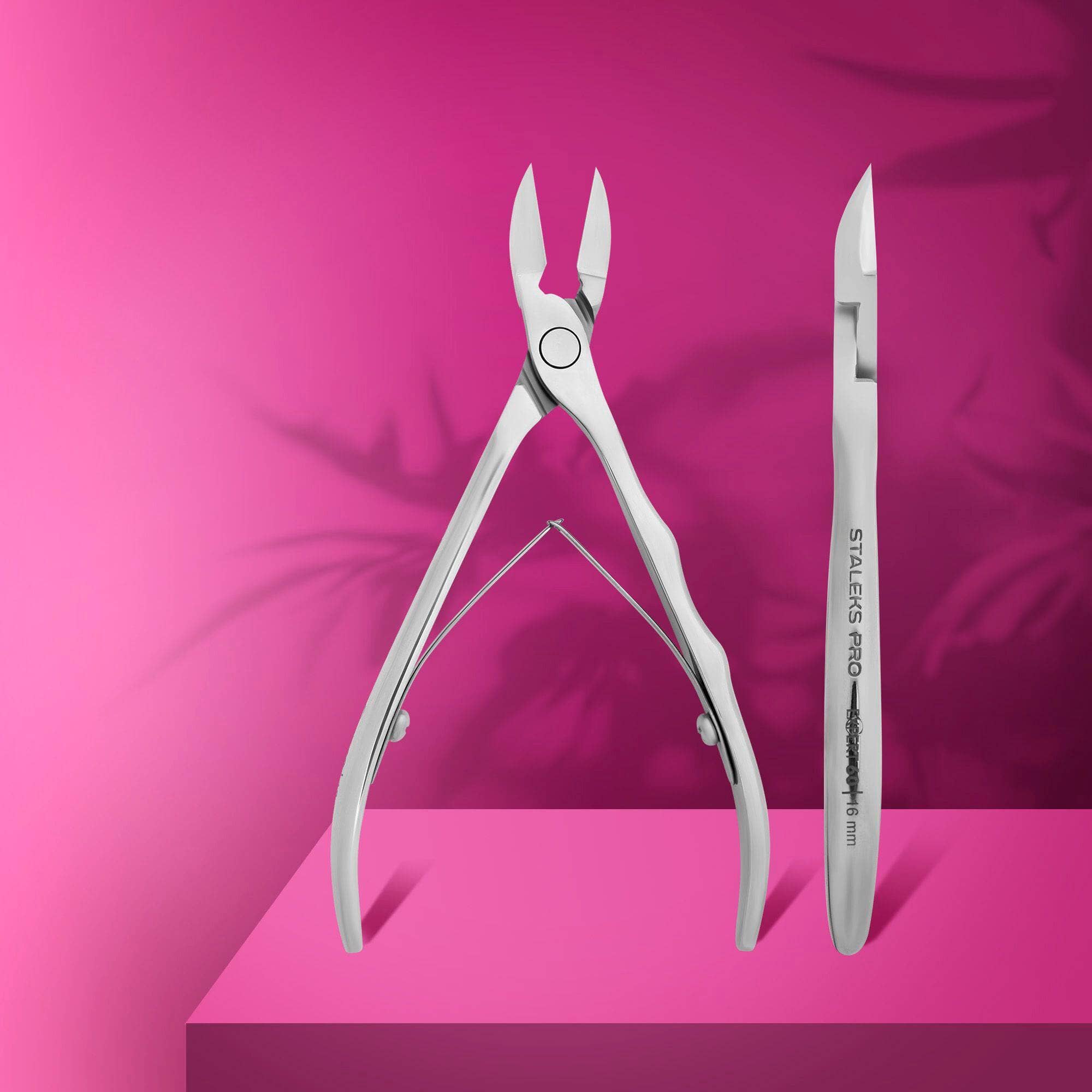 Staleks Professional Nail Nippers EXPERT 60 (16mm) - High Precision Stainless Steel Cuticle Trimmer for Manicure & Pedicure - Perfect for Salon Professionals & Home Grooming