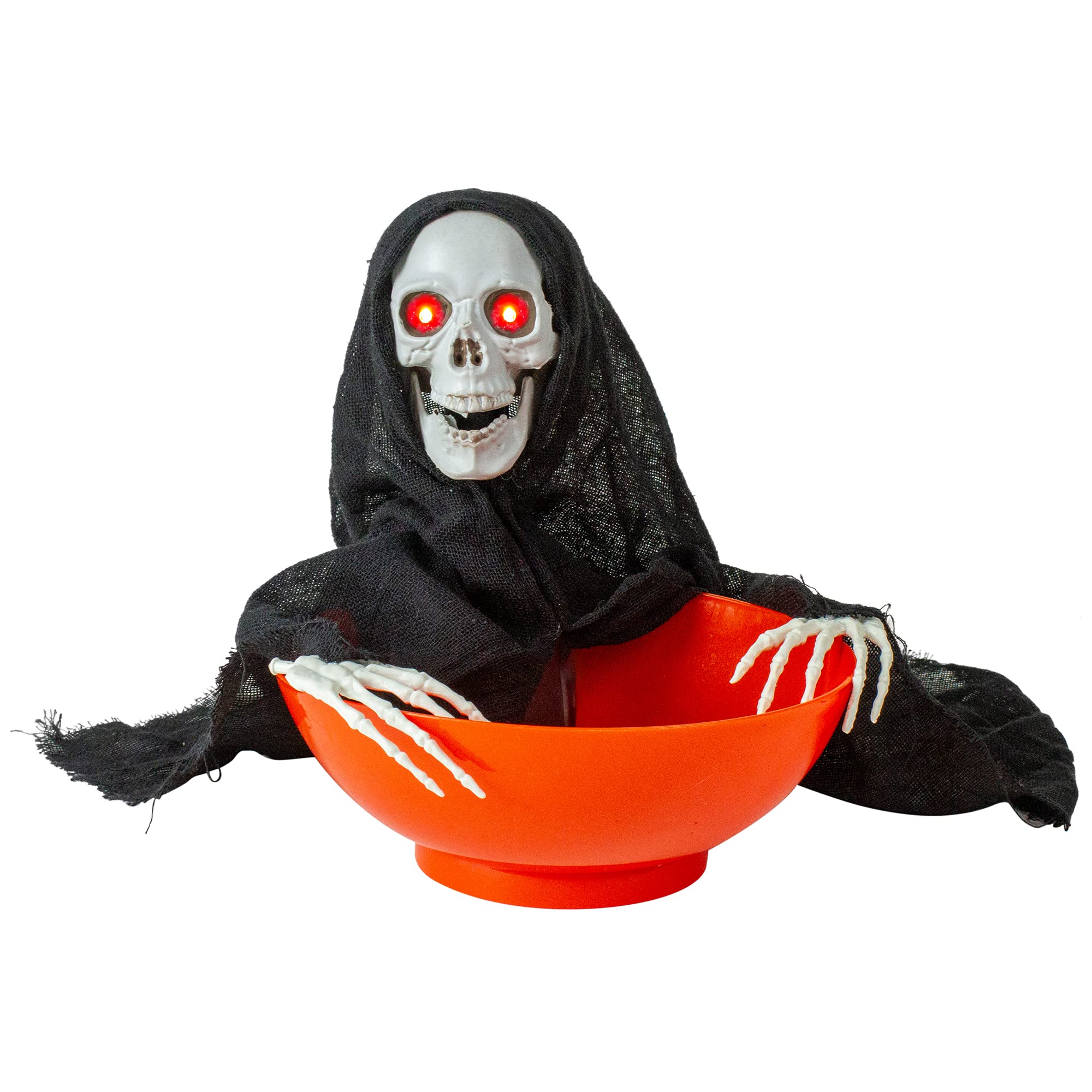 Animated Grim Reaper Halloween Candy Bowl - 10.5
