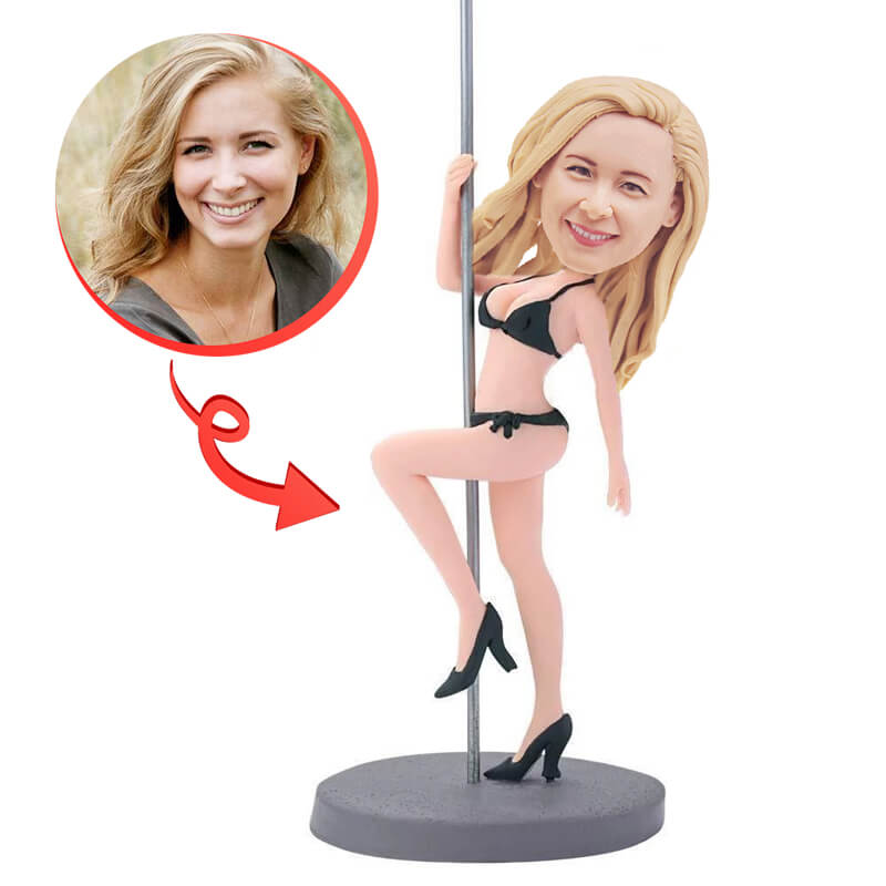 Custom Sexy Girl Pole Dancing Bobblehead - Fun Collectible for Dance Lovers, Perfect for Parties, Gag Gifts & Home Decor