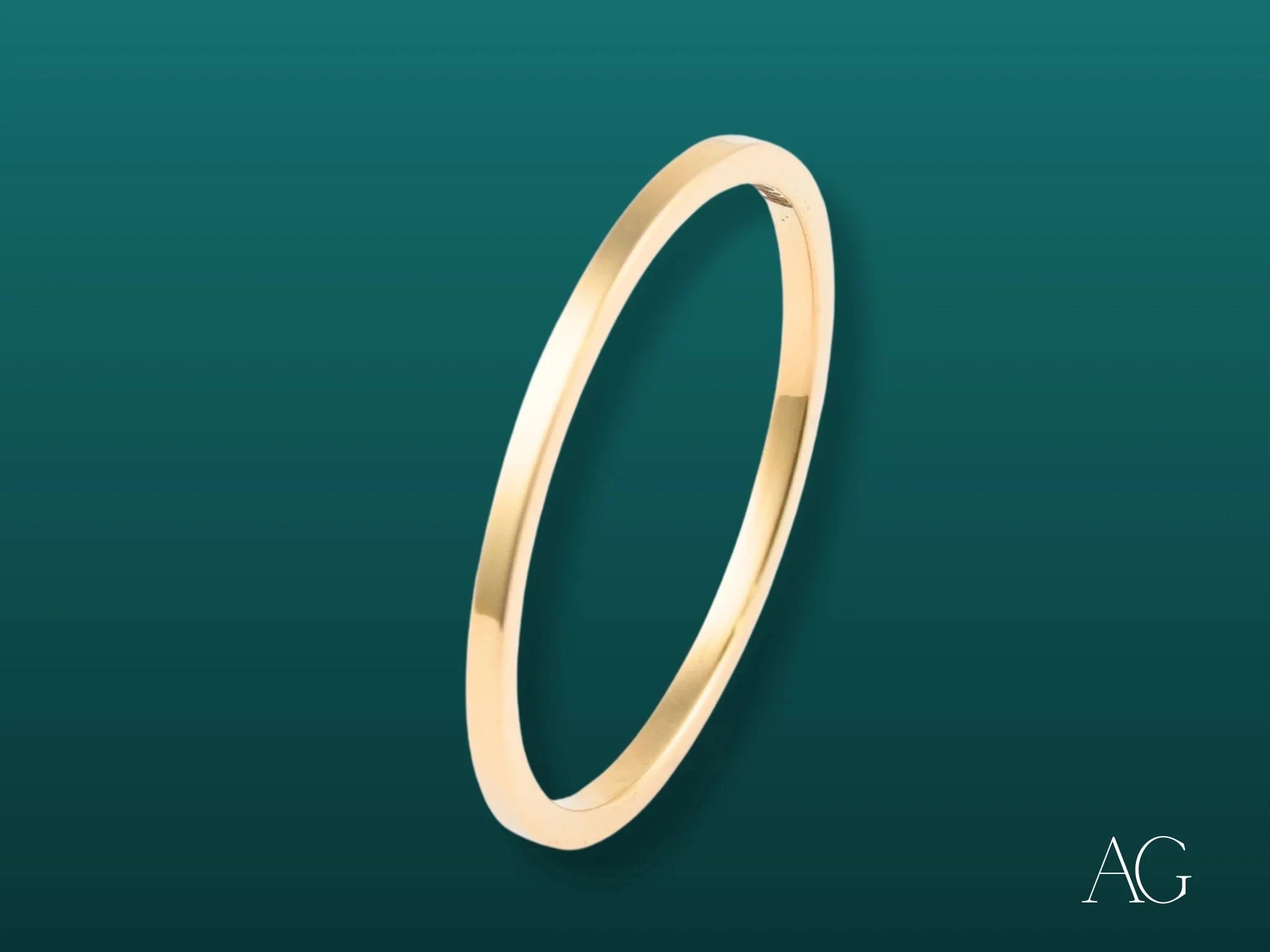 1mm Essence Linea Gold Ring – Dainty & Elegant Jewelry for Everyday Wear, Special Occasions & Gifts