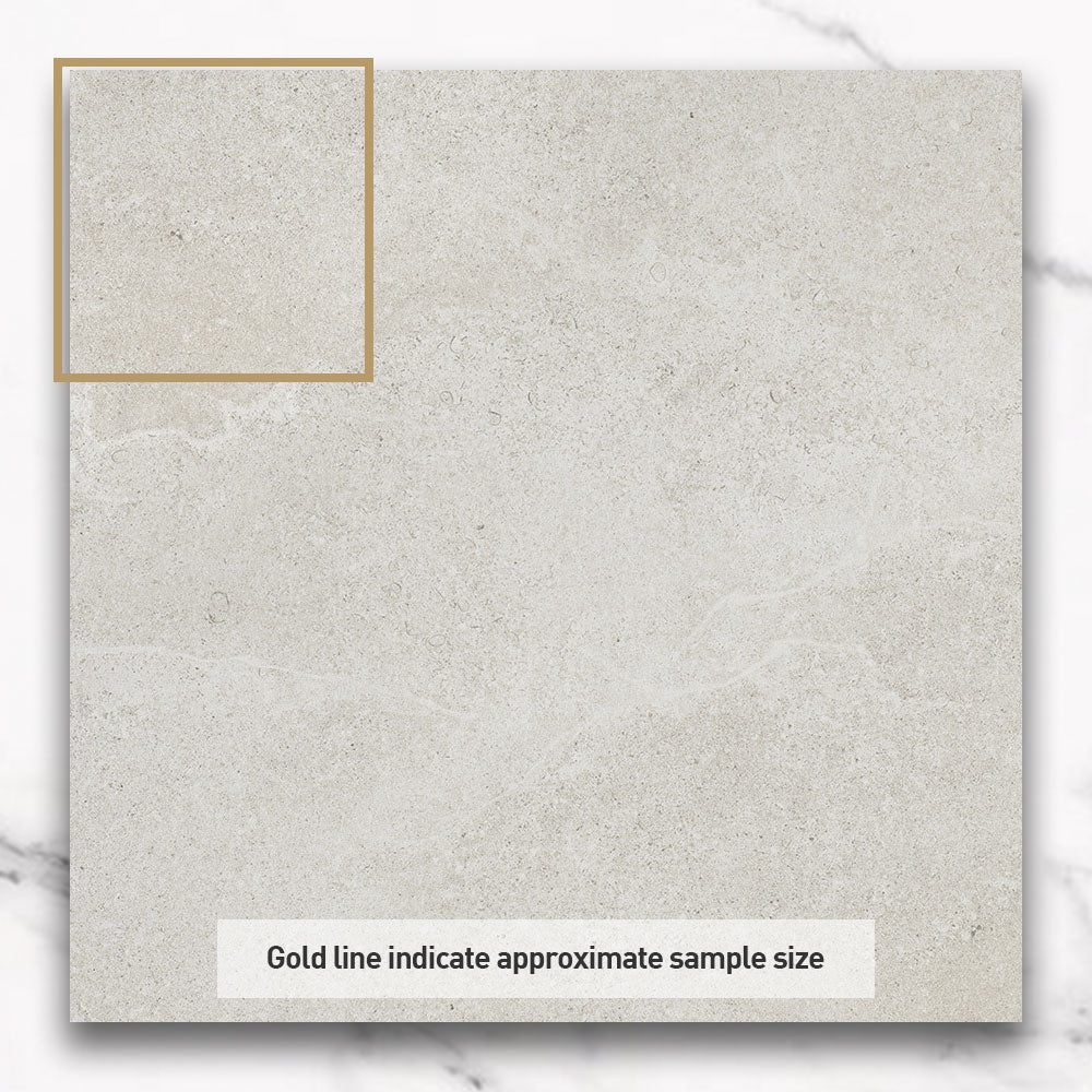 Premium 600x600mm Matte White Marble Look Porcelain Tile - Elegant Flooring & Wall Tiles for Bathroom, Kitchen & Living Room Renovation