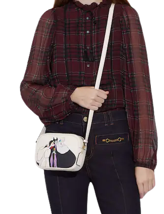 Coach Disney X Coach Mini Jamie Camera Bag with Villains Motif - Stylish Crossbody Purse for Women, Fashion Accessory for Disney Fans, Perfect for Travel, Parties & Everyday Use