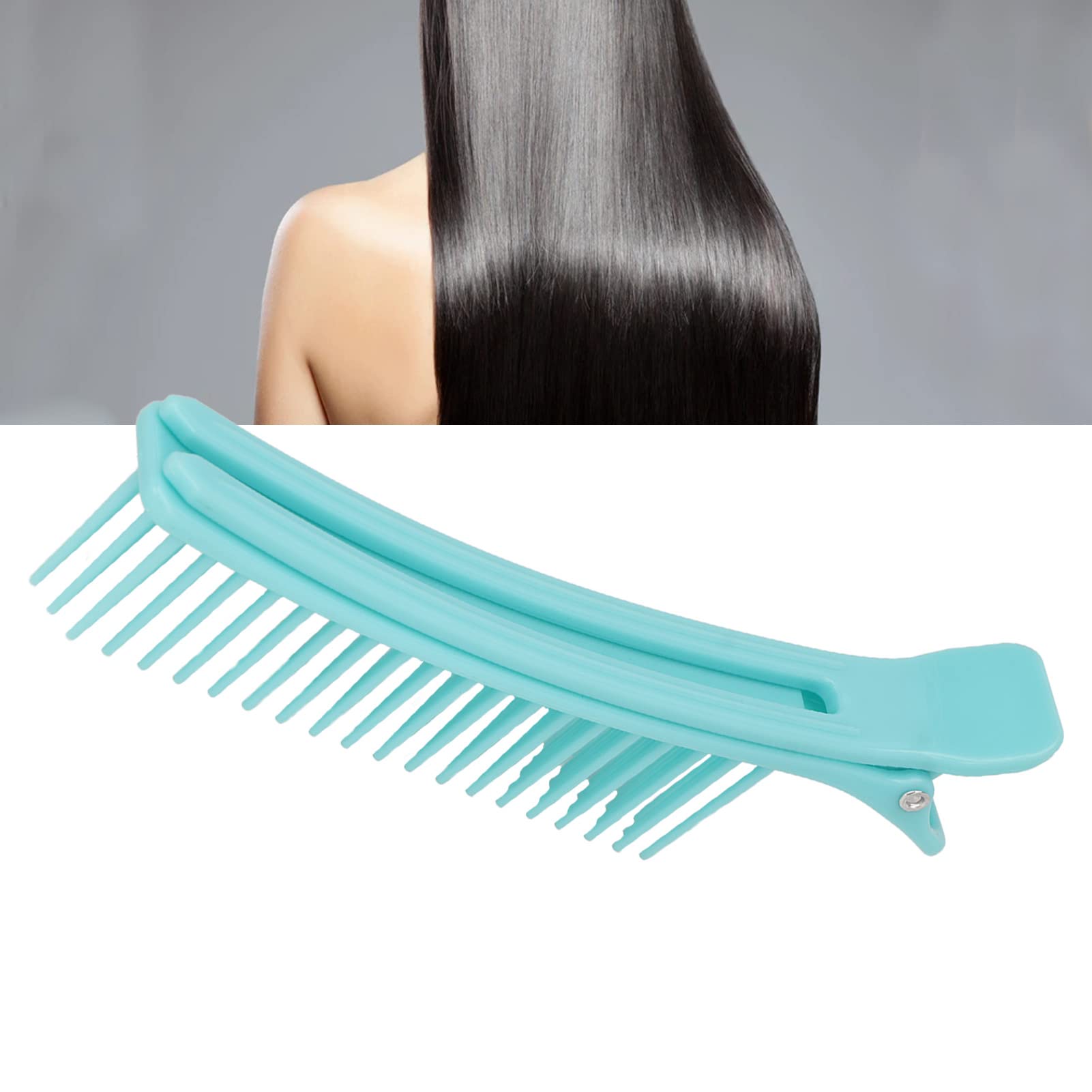 10pcs Duck Bill Hair Clips - ANGGREK Layered Styling Clips for Sectioning & Detangling Hair, Multi-Functional Hairdressing Brush Clips for Salon & Home Use - Perfect for Hair Styling, Coloring and Braiding