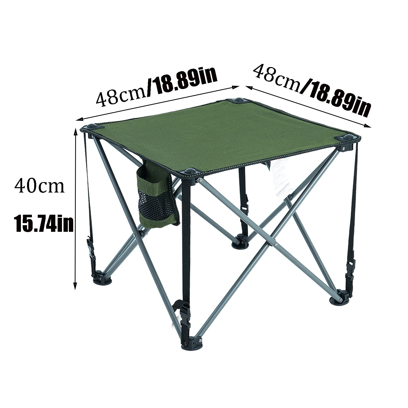 Portable Folding Camping Table and Chairs Set with Cup Holder & Carry Bag - Lightweight Oxford Cloth Picnic Table for Outdoor, Backyard, Beach, Hiking (3-Piece) - Perfect for Camping Trips, BBQs, Tailgating & Garden Parties