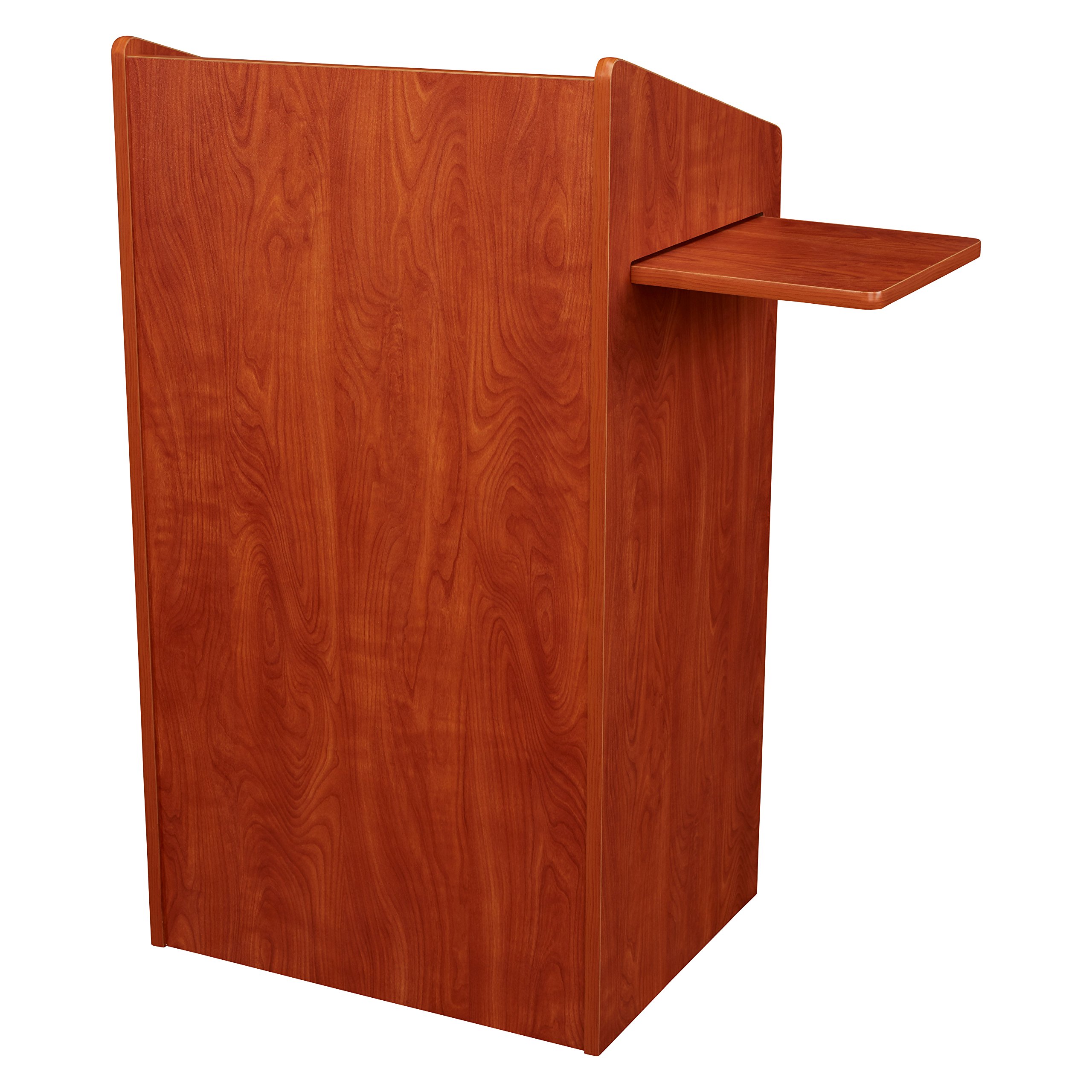 Premium Oklahoma Sound Aristocrat Floor Lectern - Solid Wild Cherry Wood - Perfect for Church Pulpits, Wedding Ceremonies & Public Speaking Events