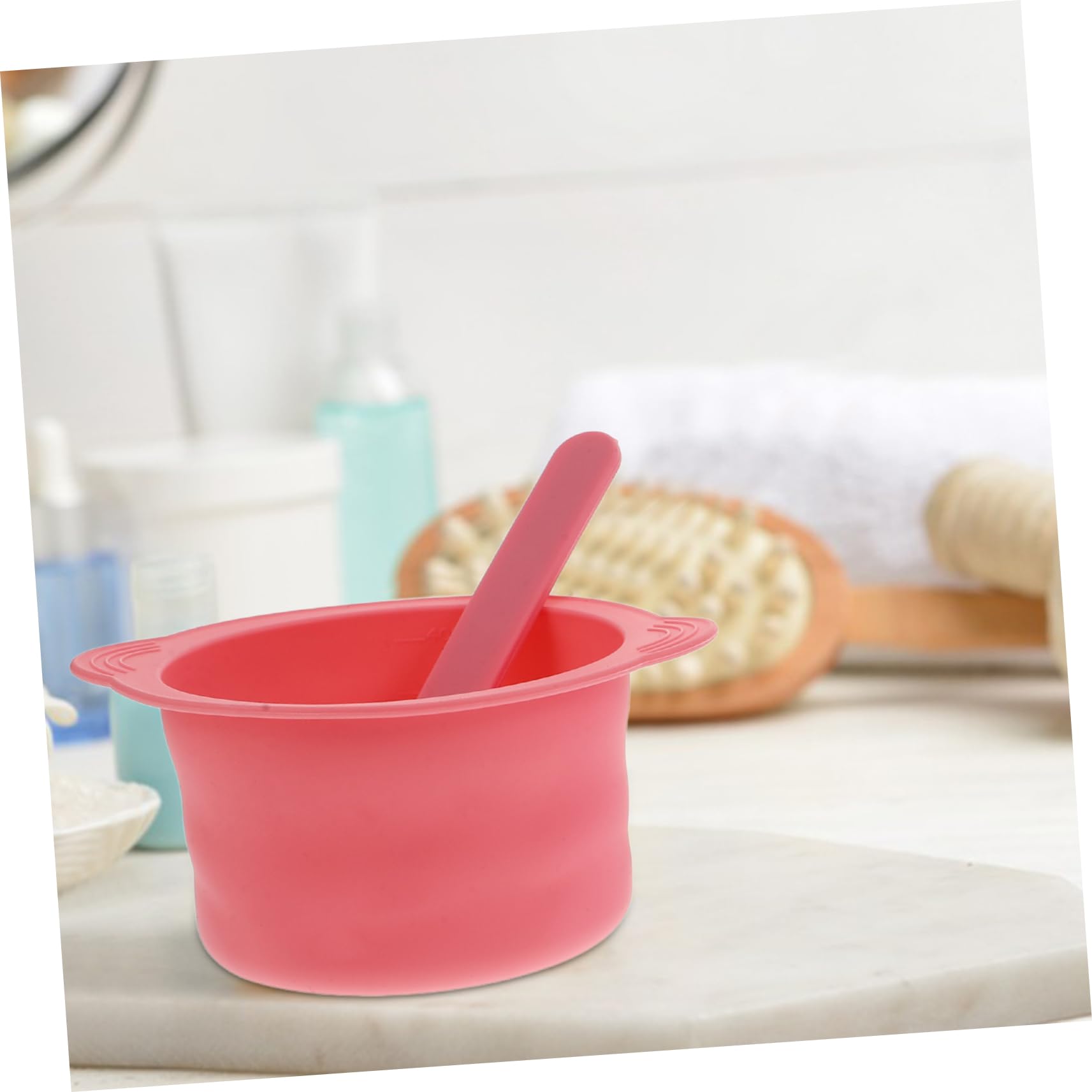 FOMIYES 4-Pack Silicone Wax Pot Liners & Spatulas Set - Reusable Wax Warmer Bowls for Hair Removal - Perfect for Home Waxing, Salon Use, and DIY Beauty Treatments (For Men & Women)
