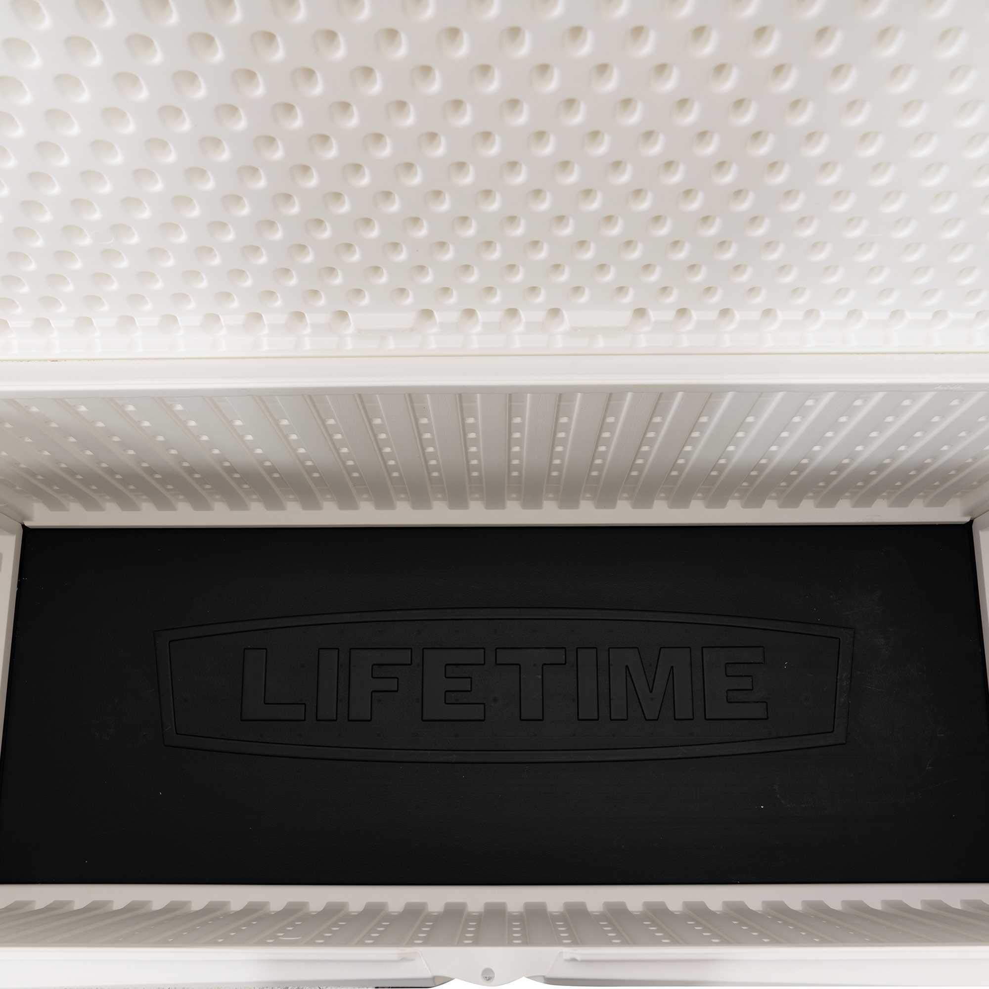 Lifetime 60348 130 Gallon Marine Dock Deck Box in Arctic White – Perfect for Outdoor Storage, Boat Docks, and Patio Organization