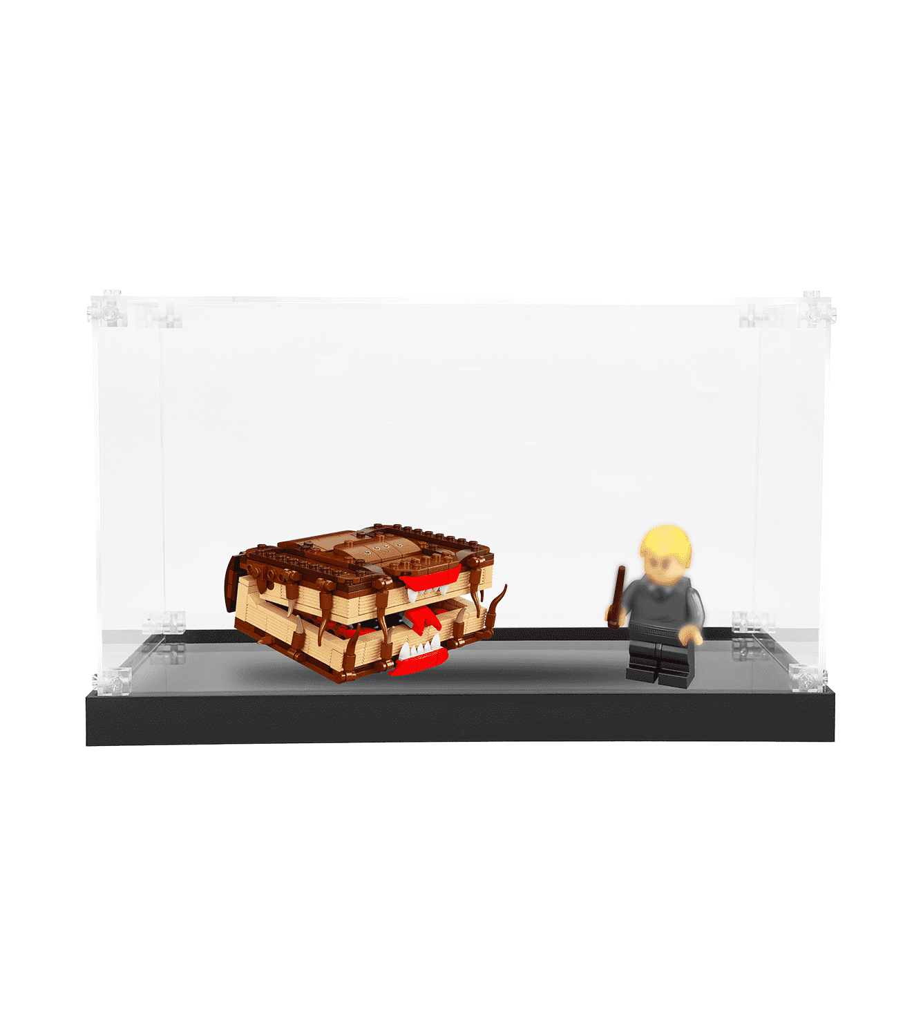 LEGO Harry Potter Monster Book of Monsters 30628 Display Case - Clear Acrylic Protector for Collectible Minifigures | Perfect for Showcasing in Home, Office, or Gift Giving