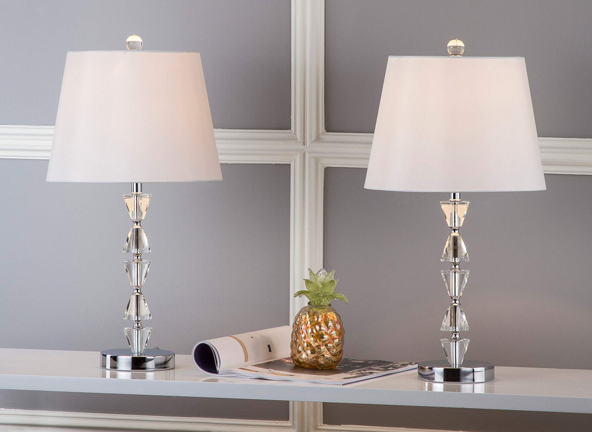 SAFAVIEH Modern Crystal Table Lamp Set of 2 - 21