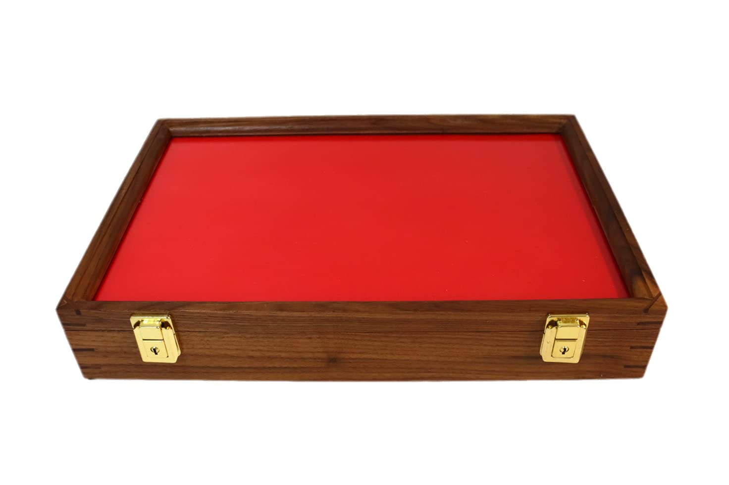 Premium Walnut Wood Display Case - 18