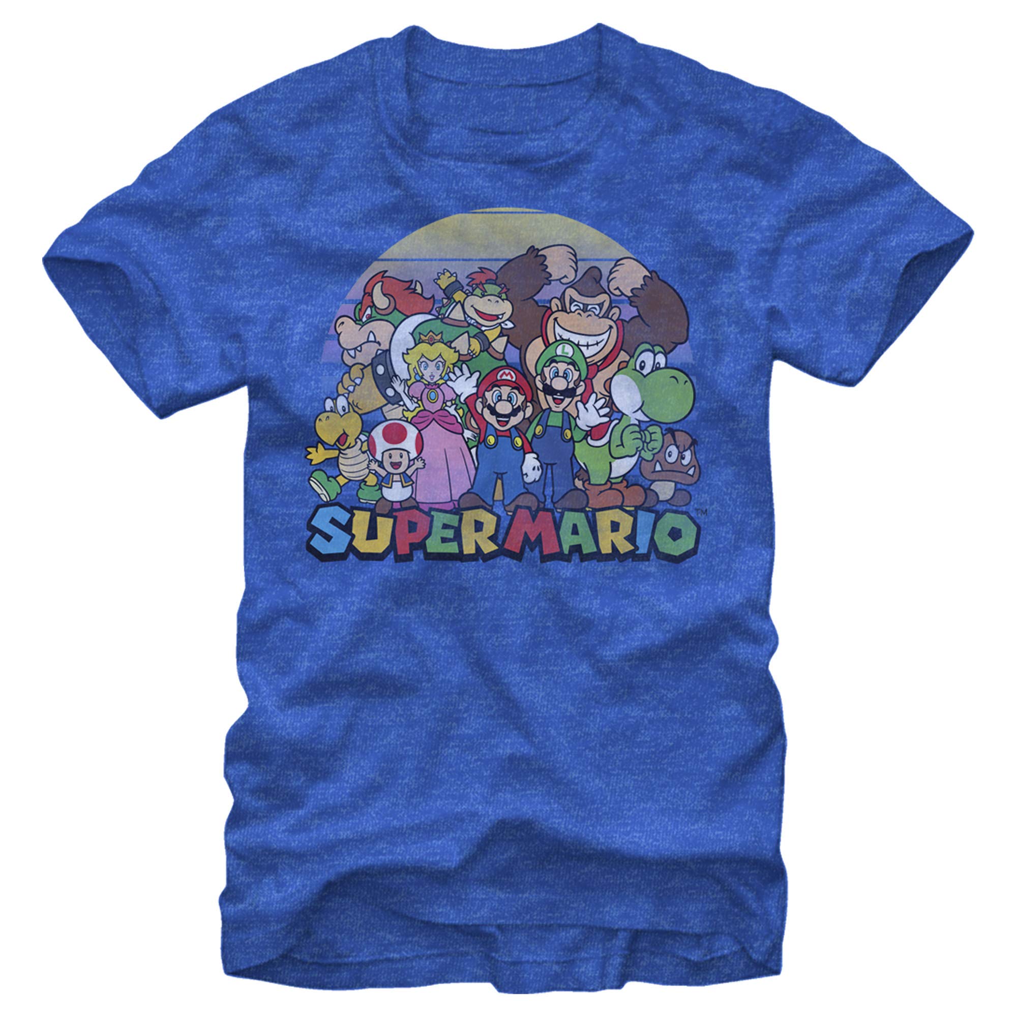Nintendo Super Mario Crew T-Shirt for Men - Official Licensed Graphic Tee for Gaming Fans & Casual Wear