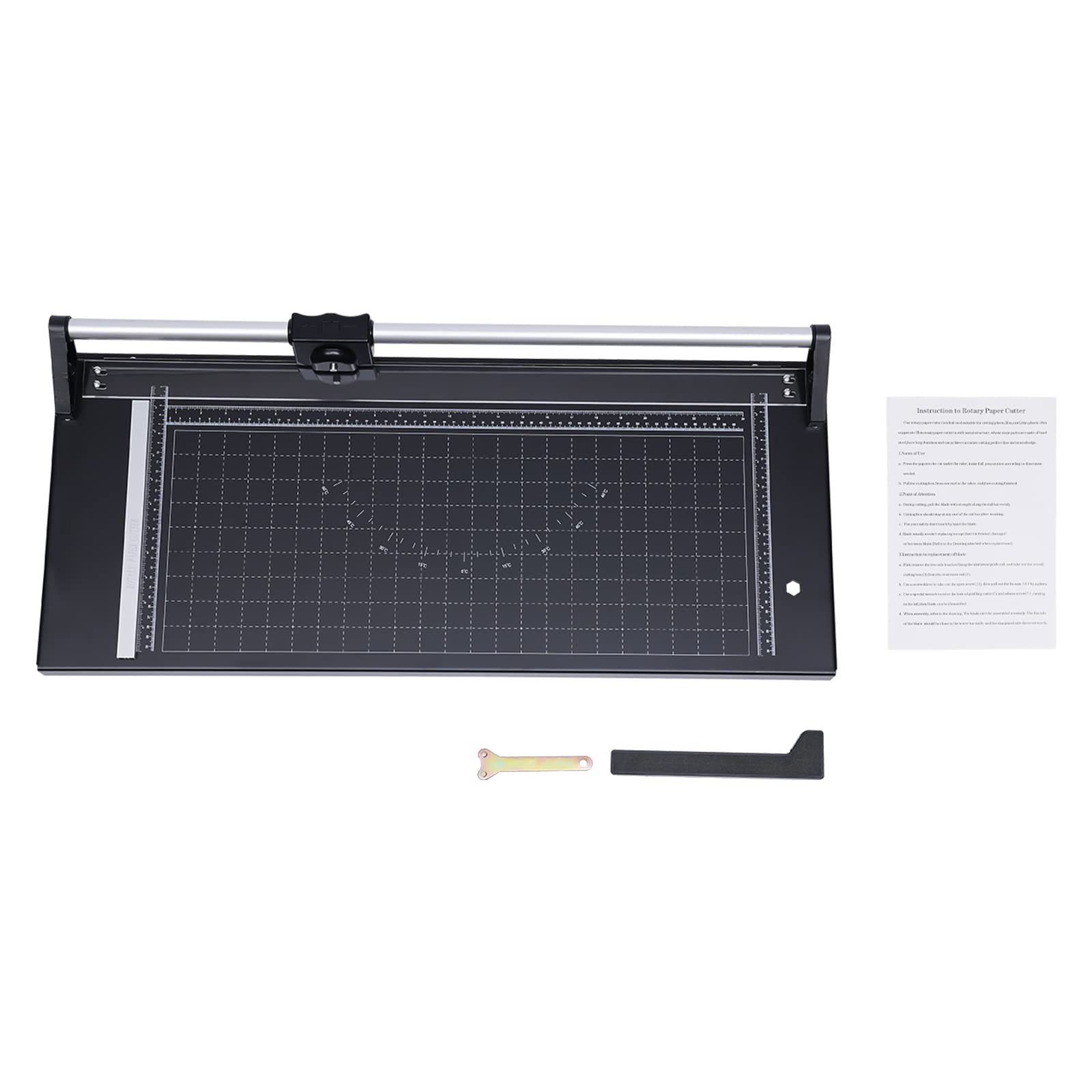 24 Inch Manual Rotary Paper Trimmer - Precision Cutter for Photo Paper, Film, Art Card Stock & Labels | Perfect for Scrapbooking, Crafting & Office Use