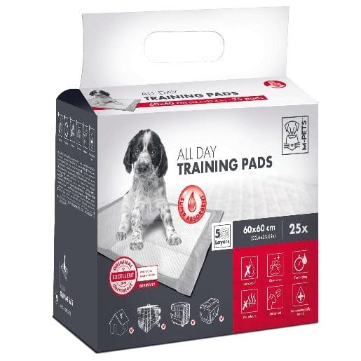 M PETS Puppy Training Pads - 60x60cm Large Absorbent Dog Pee Pads for Housebreaking, Potty Training & Puppy Care | Indoor & Outdoor Use for Small, Medium & Large Dogs