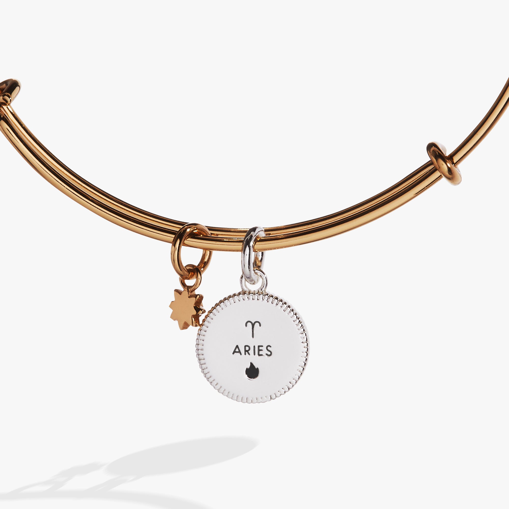 Aries Zodiac Charm Bangle - Sterling Silver Zodiac Bracelet for Women - Perfect for Birthday Gifts, Astrology Lovers & Everyday Wear