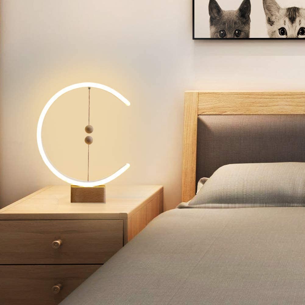 Smart Magnetic Suspension LED Table Lamp - USB Powered Eye-Care Desk Light with Warm Lighting for Office, Home & Bedside - Perfect for Reading, Working & Relaxing