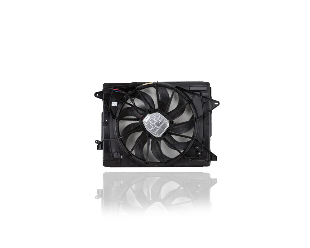 Dual Radiator and Condenser Fan Assembly Replacement for 2020-2022 Ford Escape Hybrid 4-Cylinder 2.0L/2.5L Turbo - LX6Z8C607B - Direct Fit Cooling System Upgrade for Enhanced Engine Performance in Hot Weather & Heavy Traffic