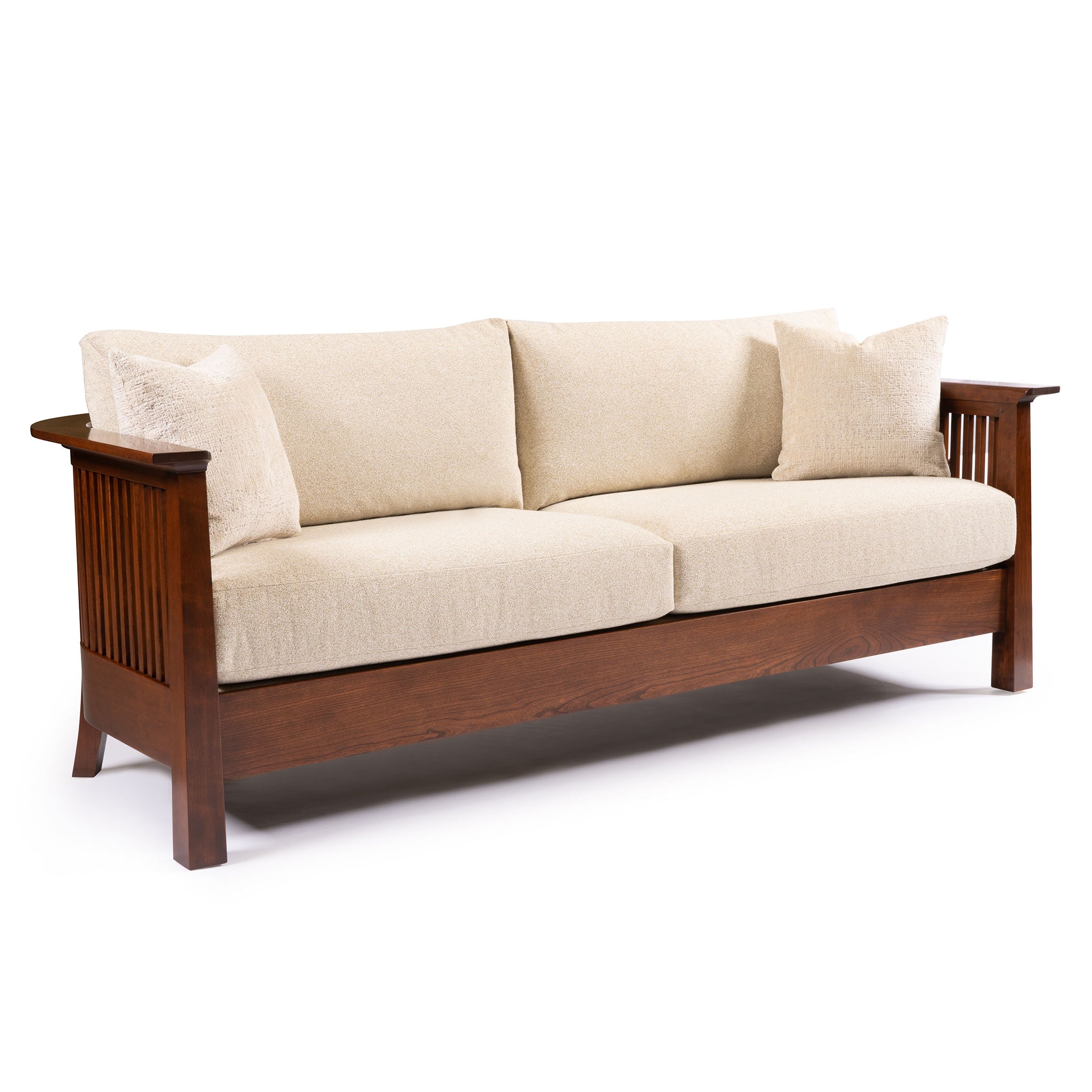 Park Slope Sofa - Modern Mid-Century Sofa for Living Room, Lounge & Office | Comfortable Upholstered Couch with Solid Wood Frame