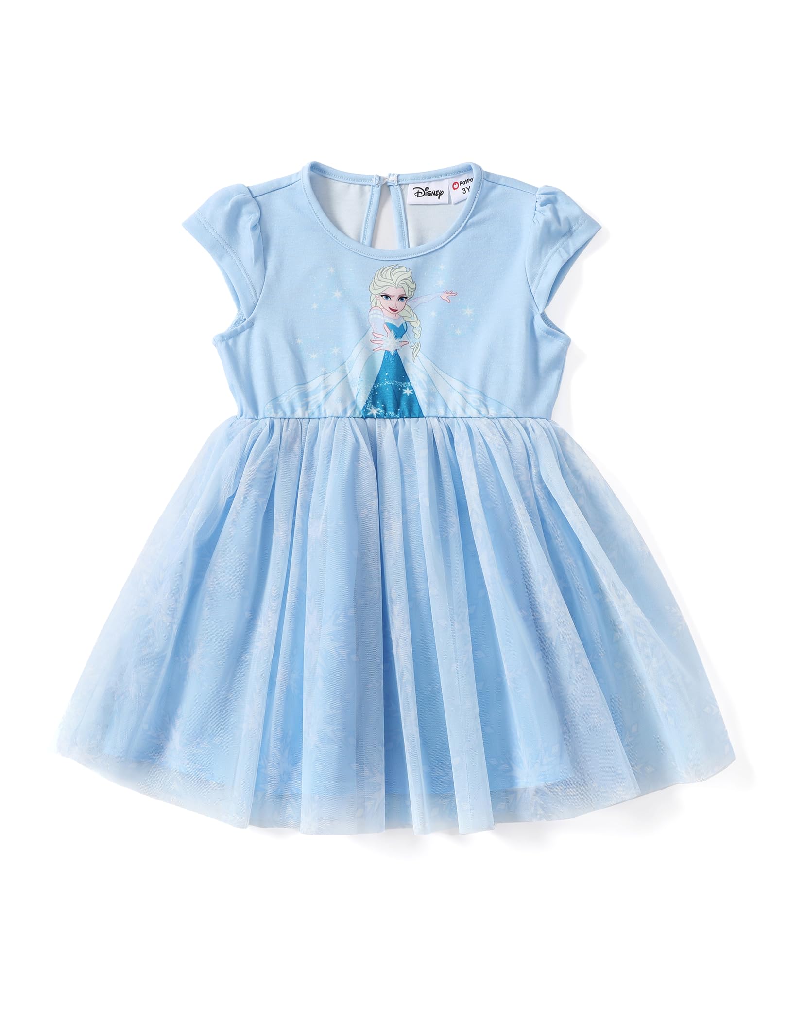 Disney Frozen Elsa Costume Dress for Girls - Sparkly Tulle Princess Tutu Dress for Toddlers & Kids | Perfect for Birthday Parties, Halloween Costumes & Dress-Up Play