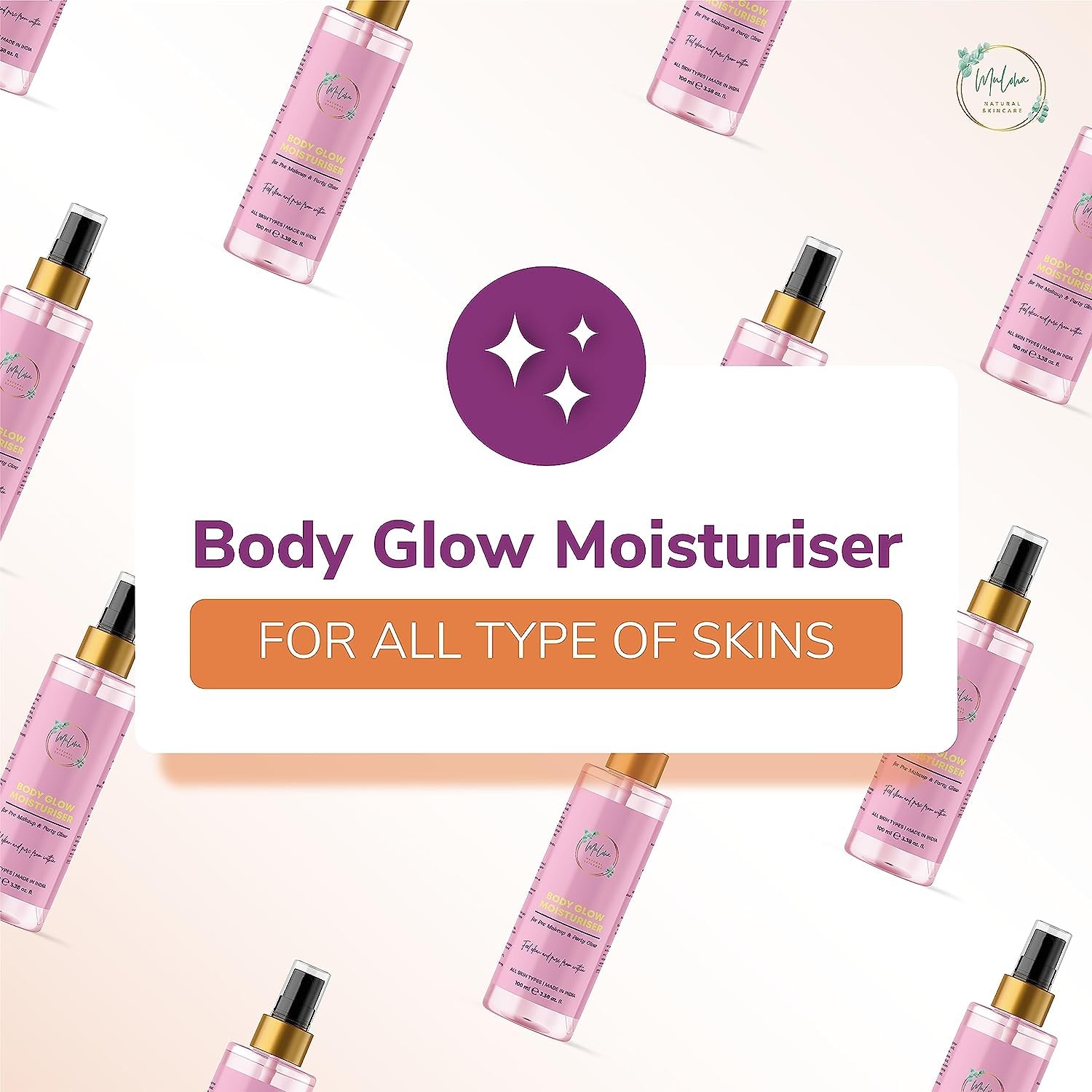 Niacinamide Aloe Vera Gel for Face & Body - Oil-Free Moisturizer with Intense Glow Boost & Illuminating Effect | 100ml Hydrating Skin Care for Women | Perfect for Parties, Daily Use & Nighttime Skincare Routine