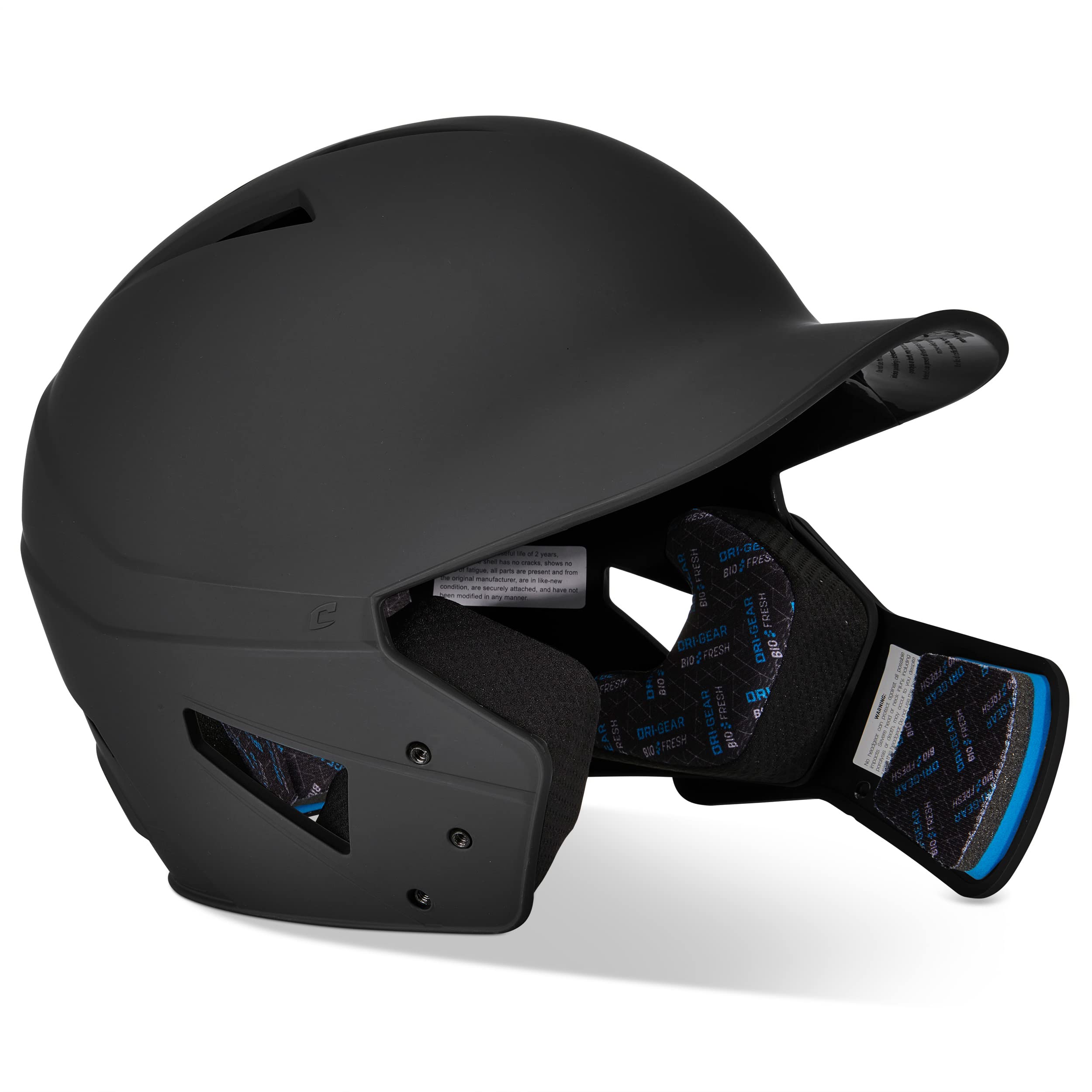 CHAMPRO HX Gamer Plus Baseball Batting Helmet with Reversible Jaw Guard - Youth & Adult Protective Gear for Baseball, Softball, and Training