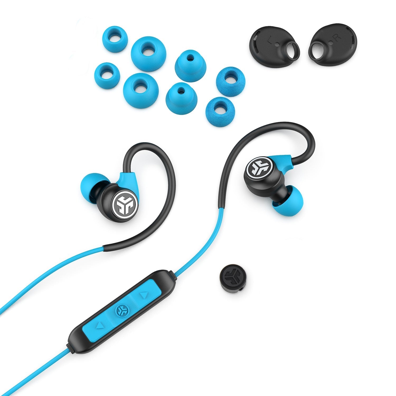 Fit Sport 3 Wireless Bluetooth Earbuds for Running & Gym - Sweatproof Sport Headphones with Secure Fit - Blue - Perfect for Workouts, Jogging & Active Lifestyle