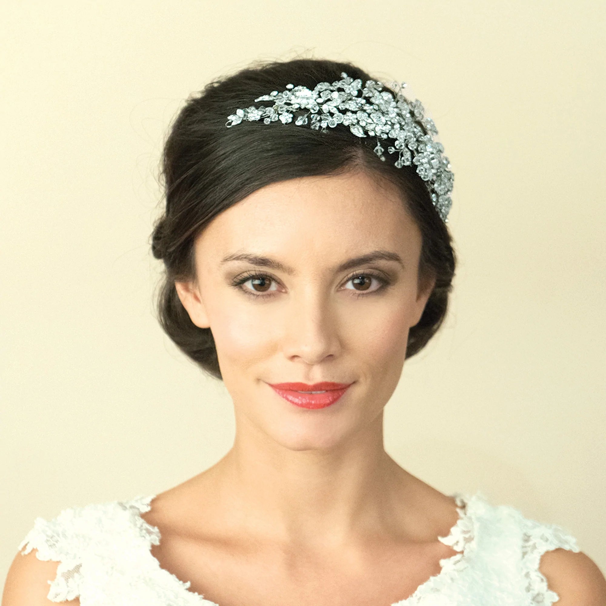 Elegant Silver Crystal Bridal Hair Comb - BLISS Wedding Hair Accessory for Brides, Bridesmaids & Special Occasions | Perfect for Weddings, Prom & Formal Events