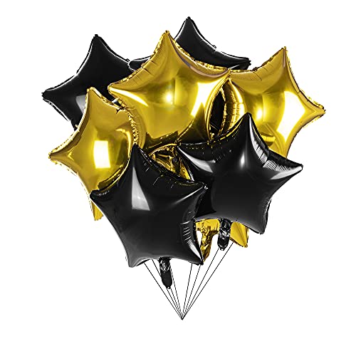 20pcs, Black, Gold
