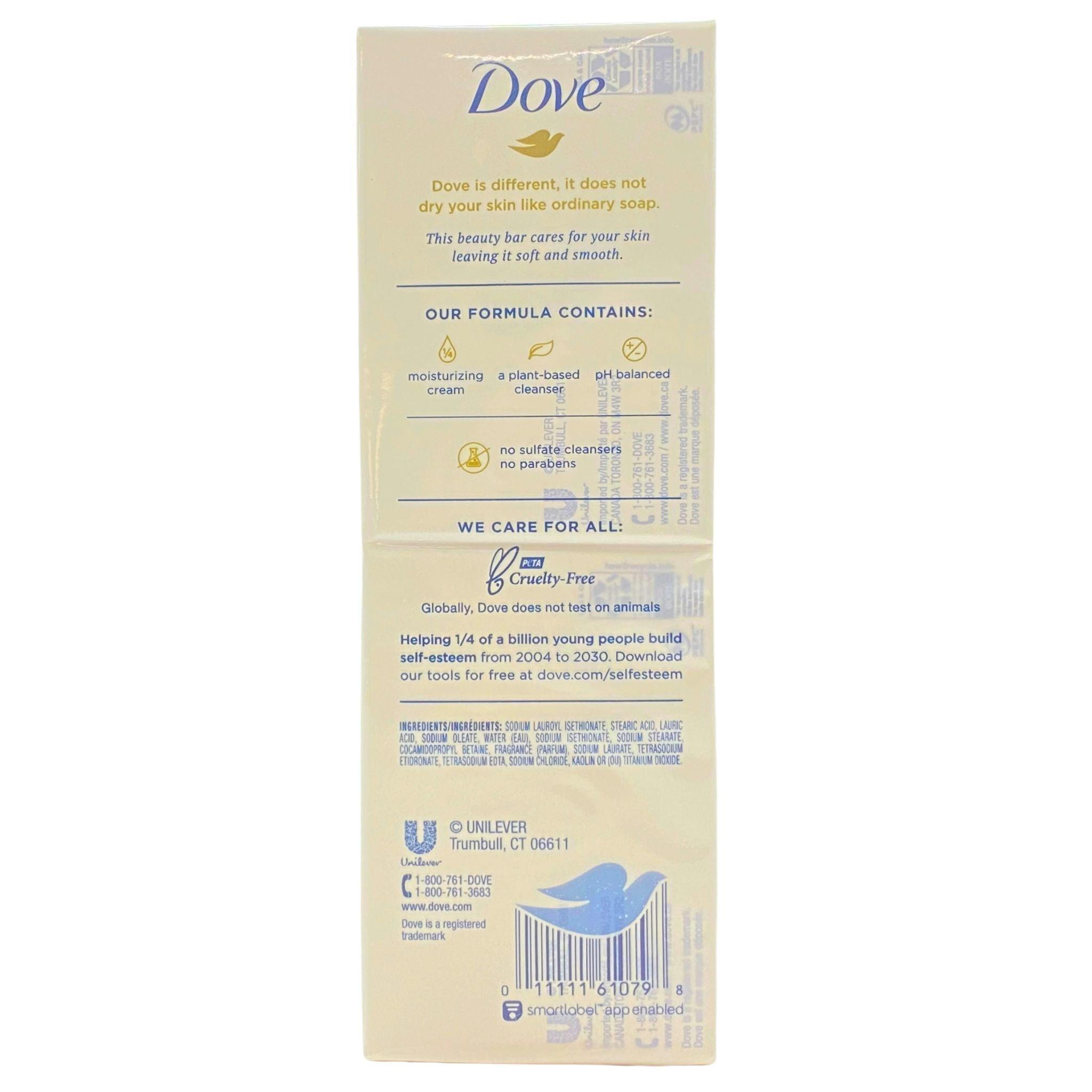 Dove Original Beauty Bar with Deep Moisture - 46 Pack | Moisturizing Soap for Dry Skin | Perfect for Daily Shower, Travel & Gym Use
