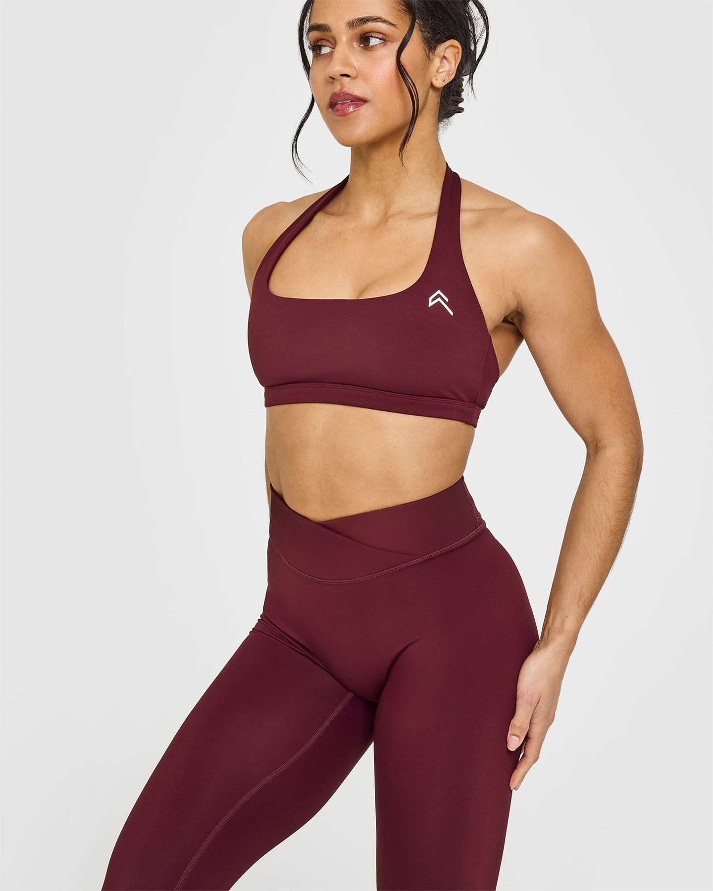 EasyLift™ Supportive Halter Bralette - Wireless Comfort Bra for Women in Rosewood | Perfect for Yoga, Lounge & Everyday Wear