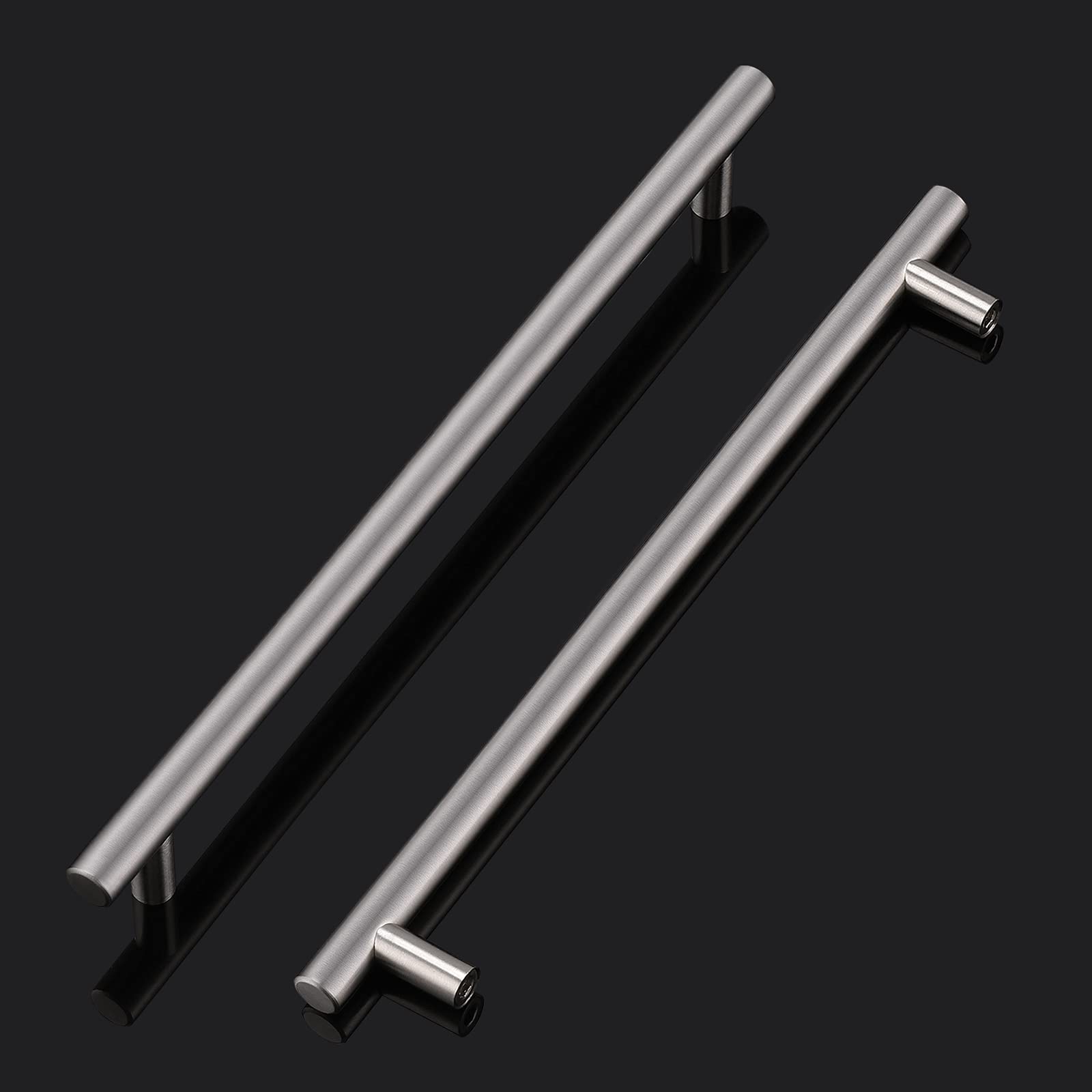 45 Pack Brushed Nickel T Bar Cabinet Pulls - 12-3/5