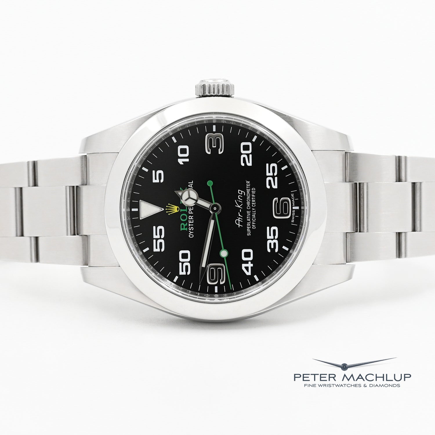 Original Title: Rolex Air-King 40mm Stainless Steel Watch 2018 Model - Luxury Men's Timepiece for Business & Casual Wear