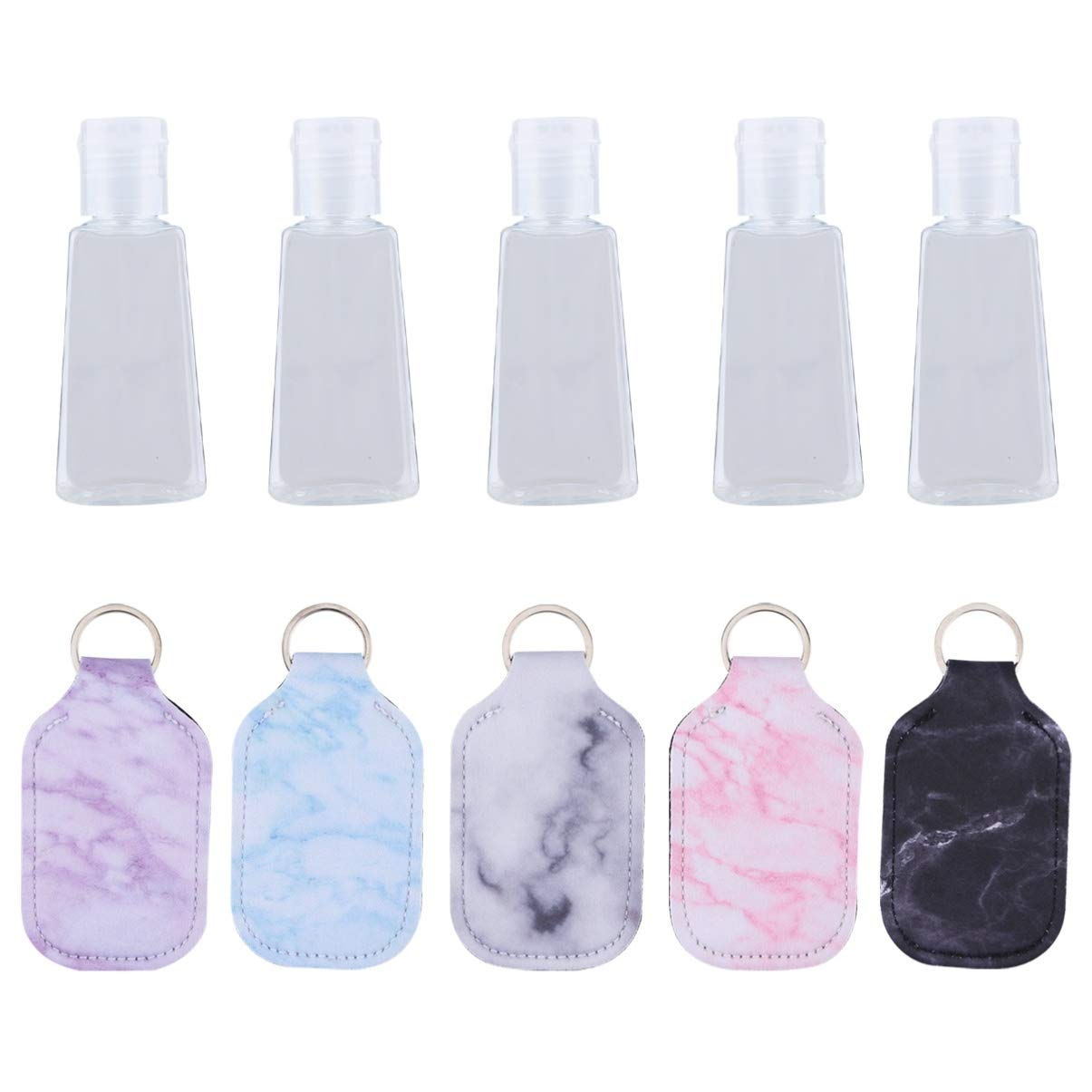 Cabilock Leak-Proof Silicone Travel Shampoo Bottles - 3 Pack Mini Refillable Containers for Toiletries, Cosmetics & Liquids | Perfect for Airplane Carry-On, Gym, Camping & Vacation